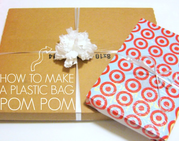 How to make a plastic bag pom pom