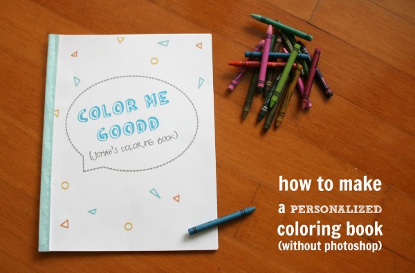 How to make personalized coloring pages