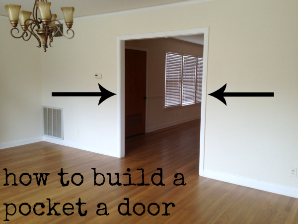How to build a pocket a door