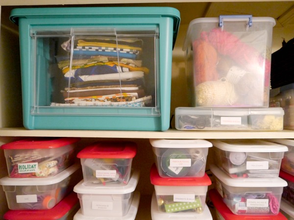 How to organize craft supplies