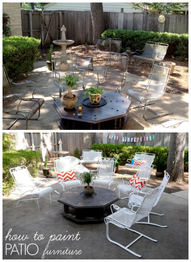 How to paint patio furniture