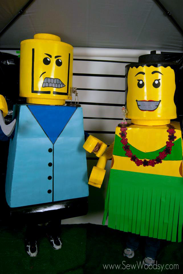 Lego people couple costume