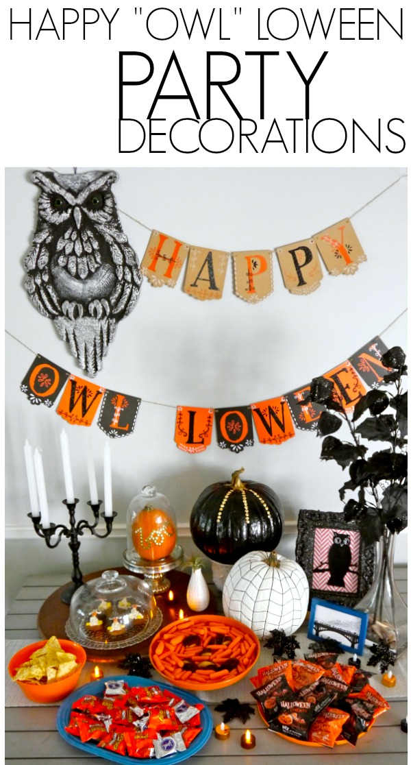 Happy Owl-loween party decoration ideas