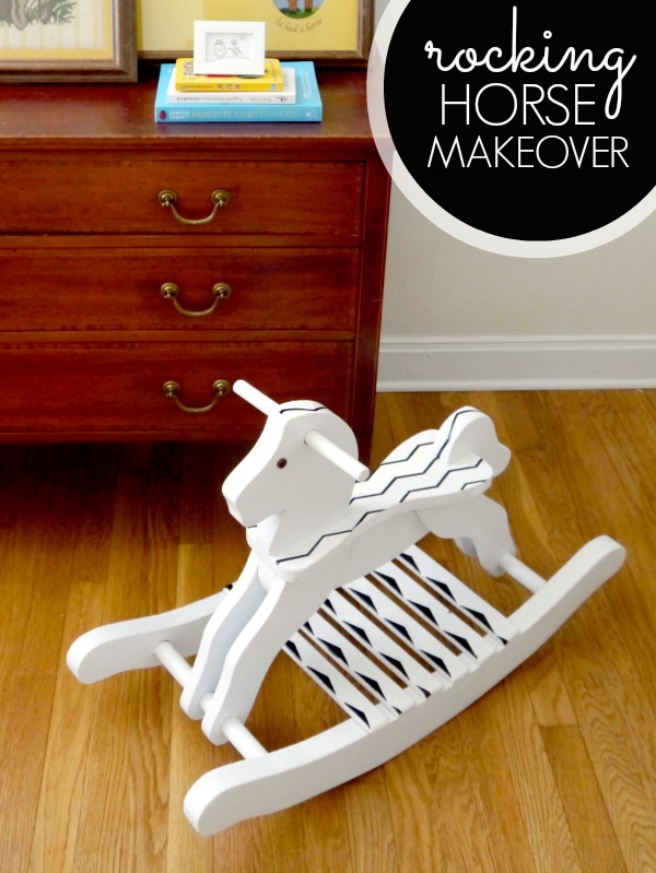 Rocking horse makeover with Frog Tape