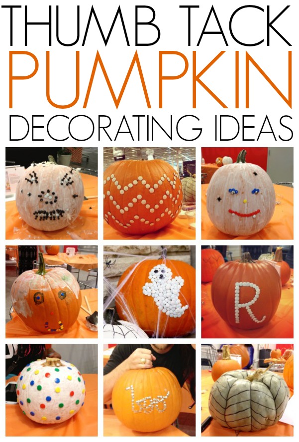 Thumb tack pumpkin decorating ideas