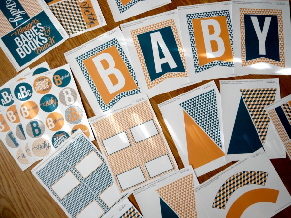 B is for baby shower printables