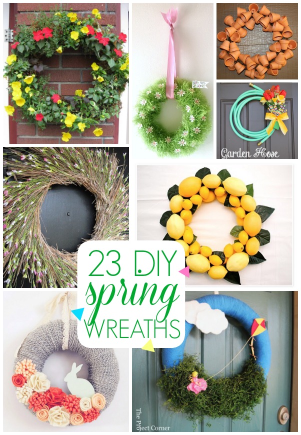 23 DIY Spring wreath ideas