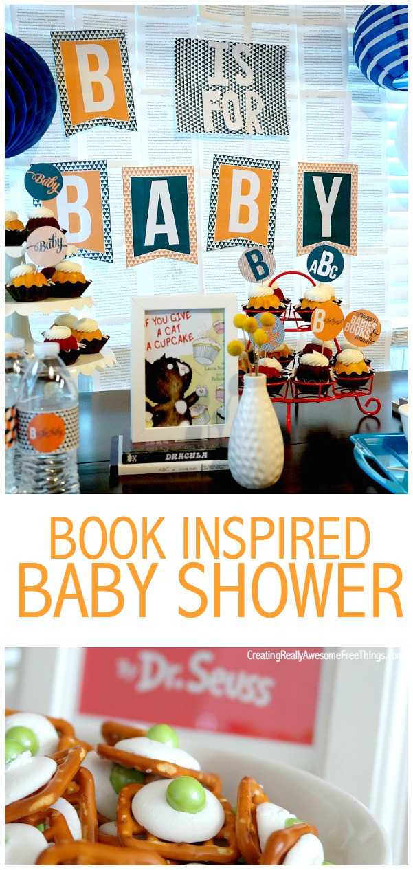 Book inspired baby shower