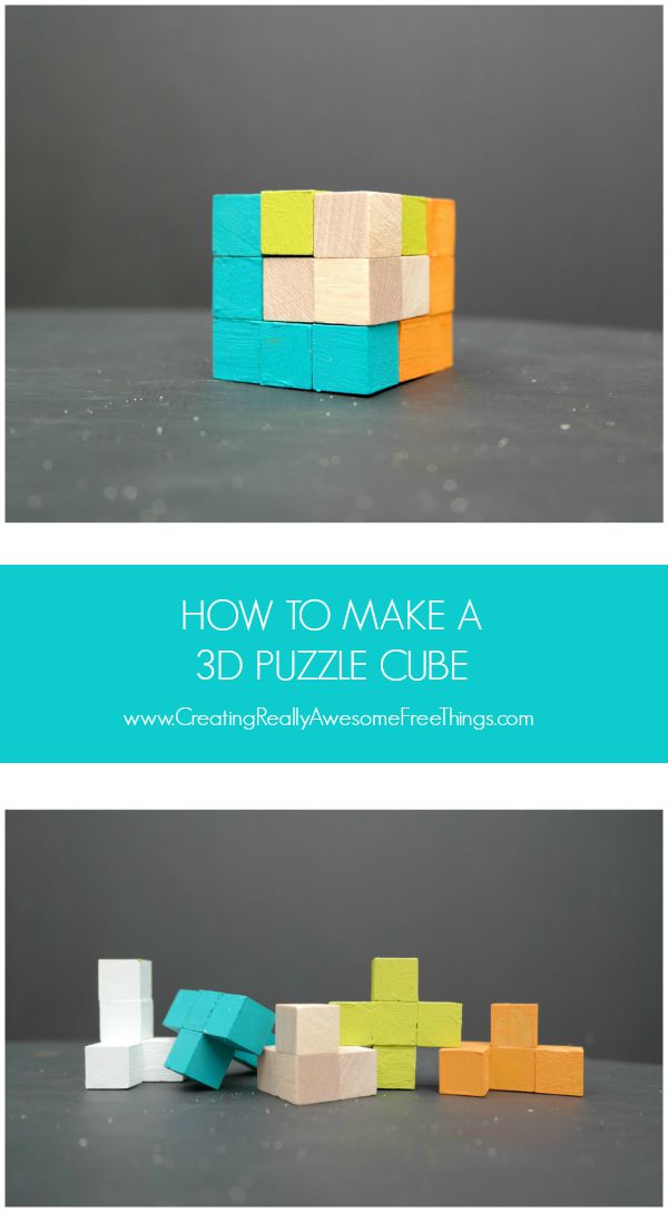 How to make a 3D puzzle cube!
