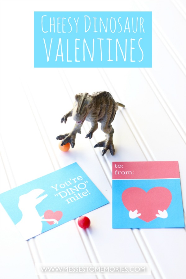 Free printable Dinosaur Valentine for kids
