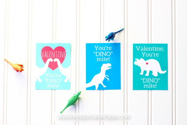 Free printable Dinosaur Valentines for kids