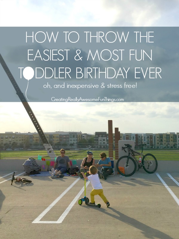The easiest toddler birthday ever!