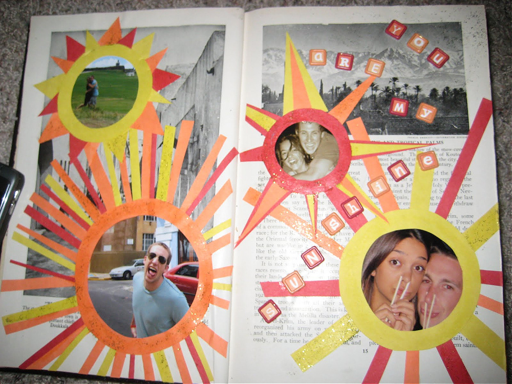 Recycled scrapbook