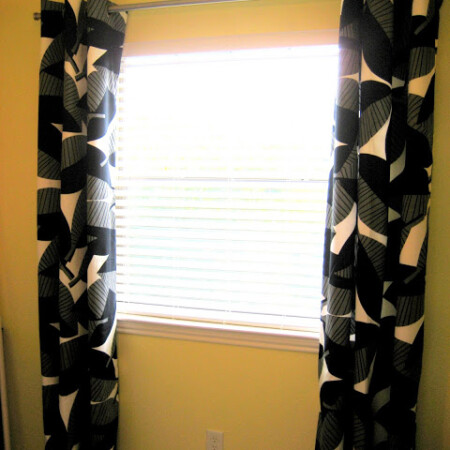 DIY grommet curtains