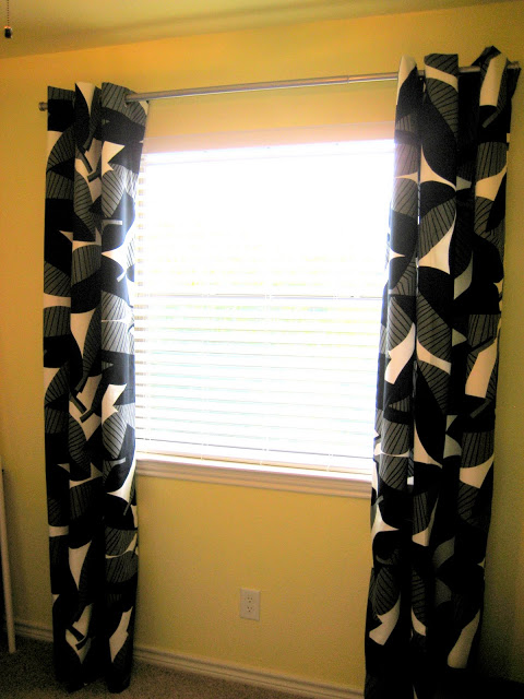 DIY grommet curtains 