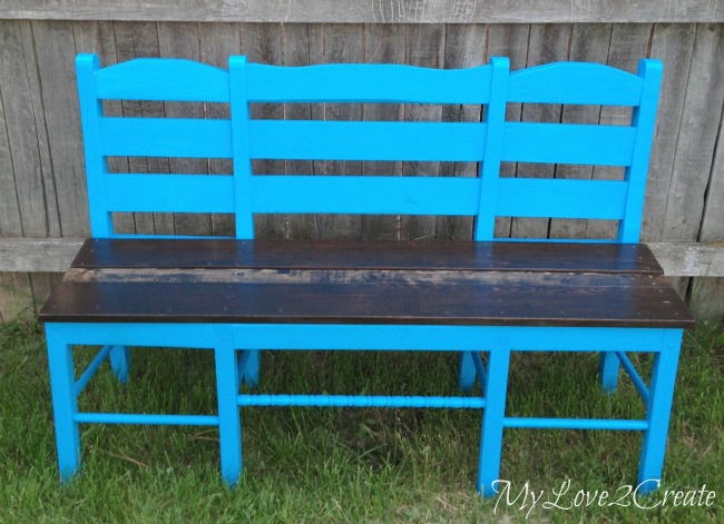 Chairs turned bench