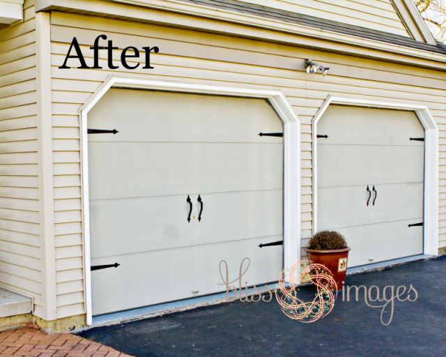 DIY Garage door makeover
