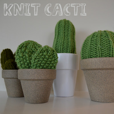 DIY knit cactus