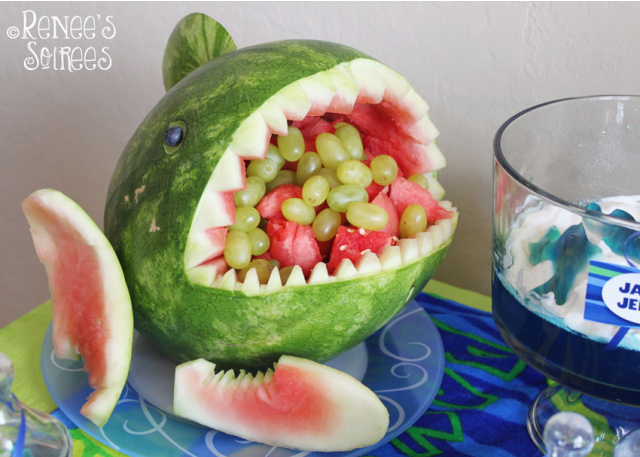 DIY watermelon shark