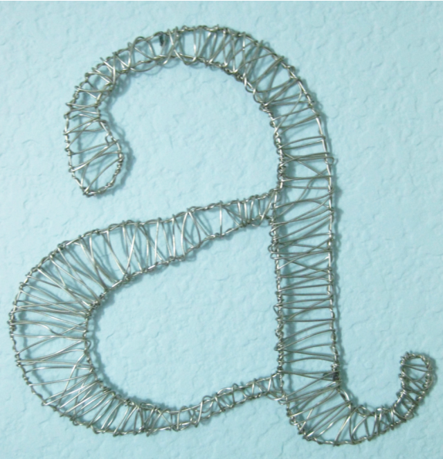 How to wire wrap a letter