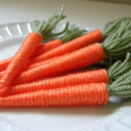 DIY Yarn Carrots