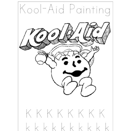 Kool Aid painting kid craft