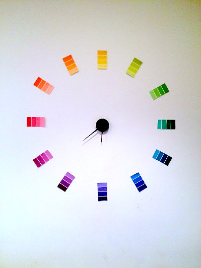 paint chip clock