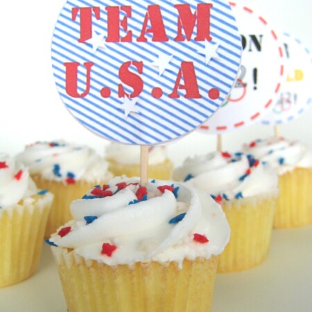 free olympic printable cupcake topper