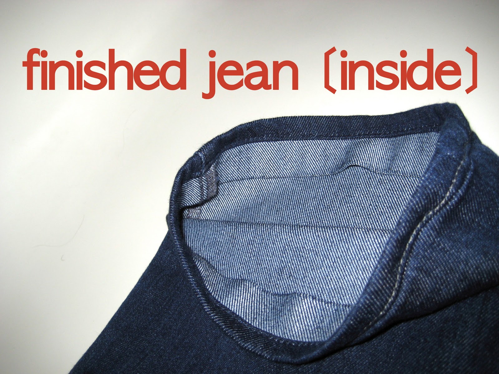 hem jeans with original seam