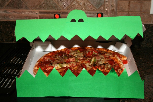 Pizza box monster