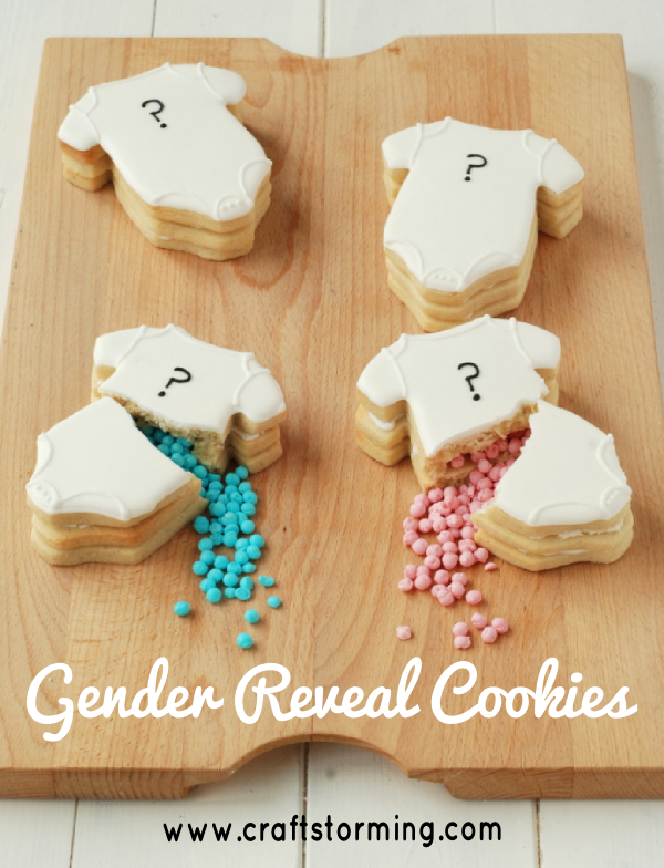 gender reveal cookies