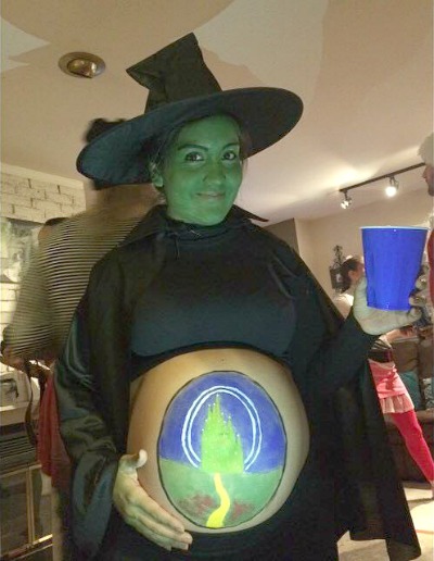 Wizard of Oz painted belly