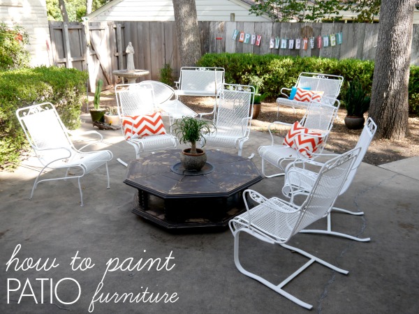 How to paint patio furniture