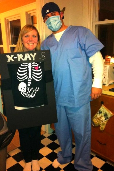 DIY Pregnant Halloween costume