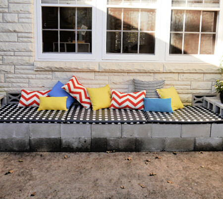 How to make a cinder block bench