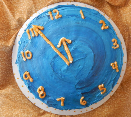 Countdown clock cake
