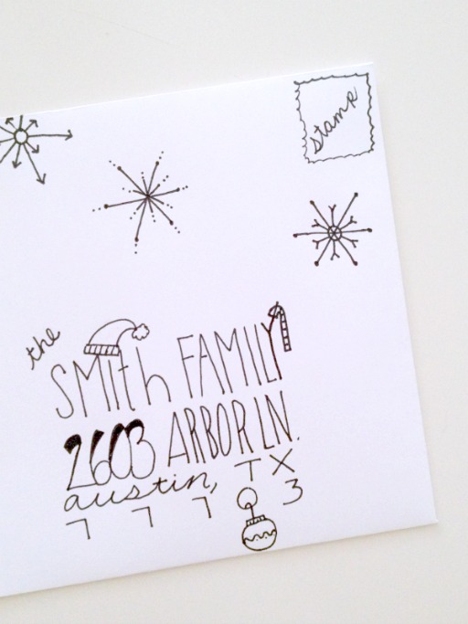 Clever Christmas card envelopes