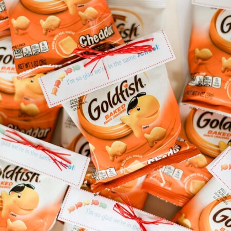 free printable Goldfish Valentines