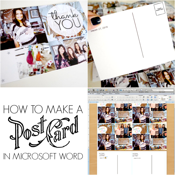 How to make postcards in Microsoft Word