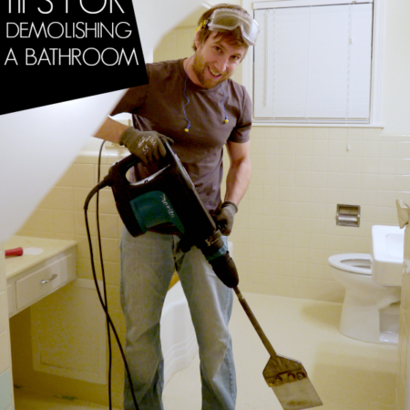 Tips for demolishing a bathroom