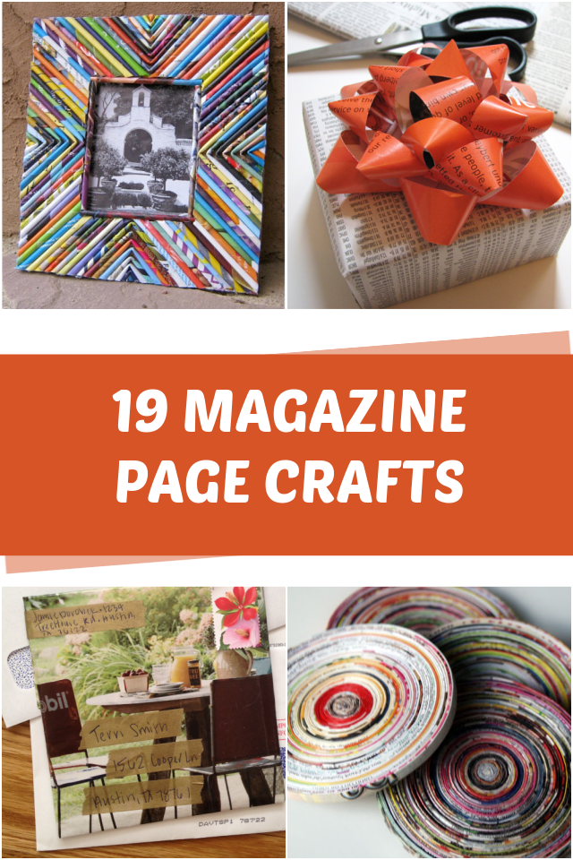 magazine craft ideas