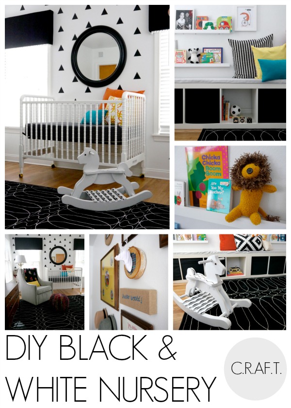 DIY black and white nursery