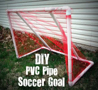 PVC pipe soccer goal