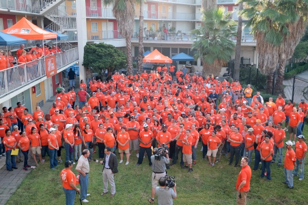 Celebration of service day with Home Depot
