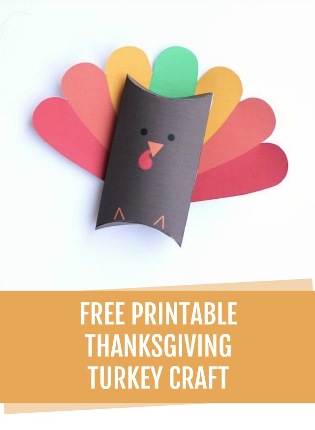 Free printable thanksgiving turkey craft
