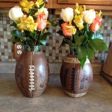 DIY Football vases