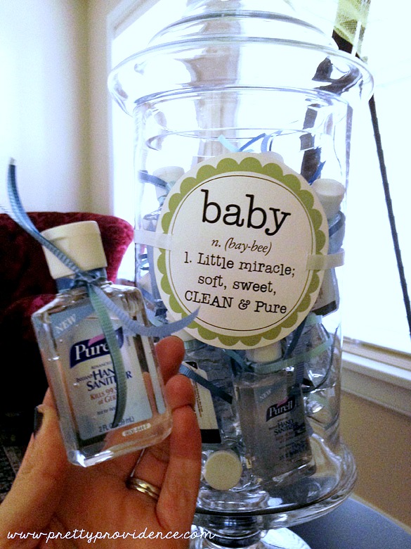 Homemade baby shower favors
