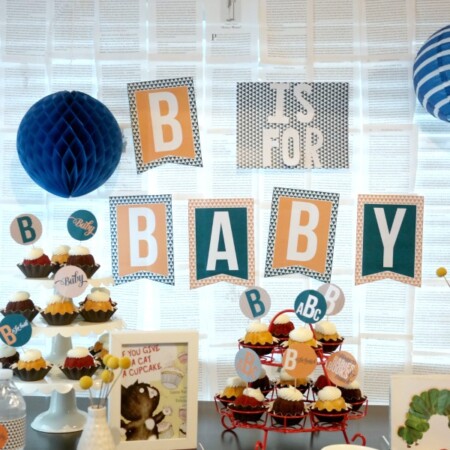 Book inspired baby shower