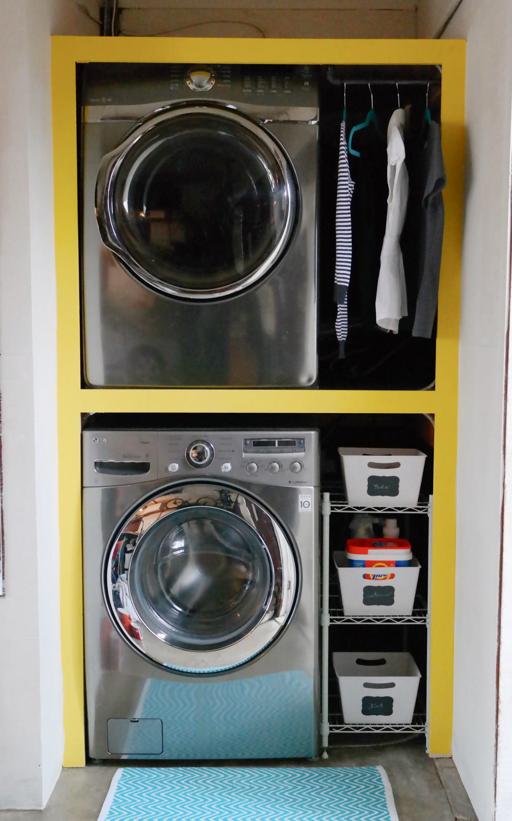 DIY tiny laundry room