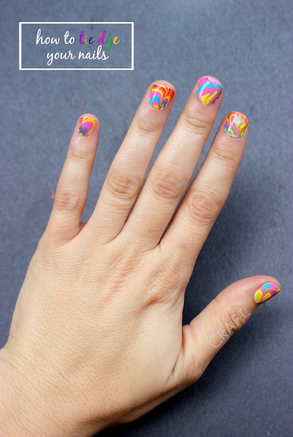 How to make tie dye nails